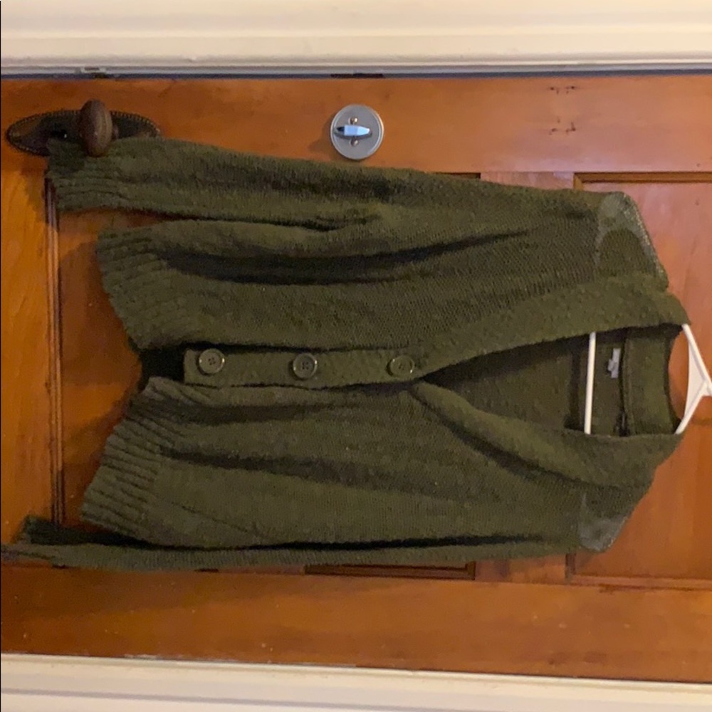 Green cardigan
